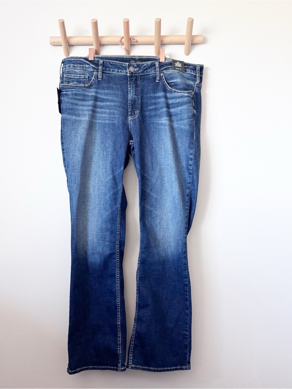 Silver Jeans Women's Boot Cut Dark Blue Denim